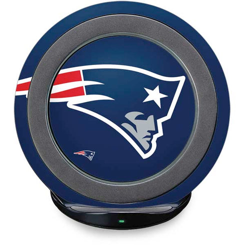 NFL New England Patriots Large Logo Fast Charge Wireless Charging Stand Skin